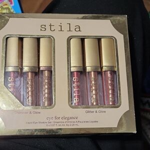 Stila Six-Piece Liquid Eye Shadow Set in Rose Gold and Pink Tones